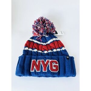 NY Giants '47 Women's Emma Cuff Knit Beanie Winter Cap NEW With Tags New York